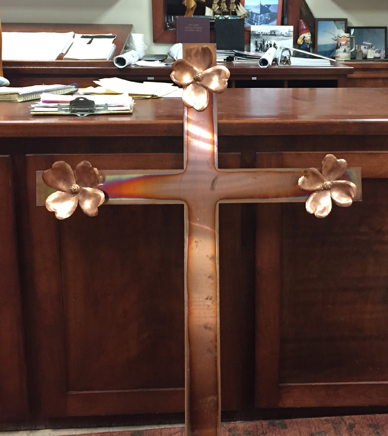 Copper Mausoleum Cross