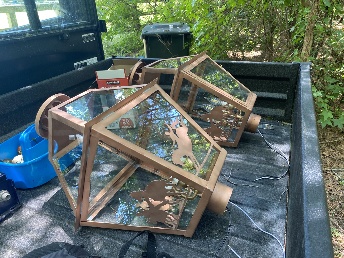 Custom Column Lanterns Pre-Installation