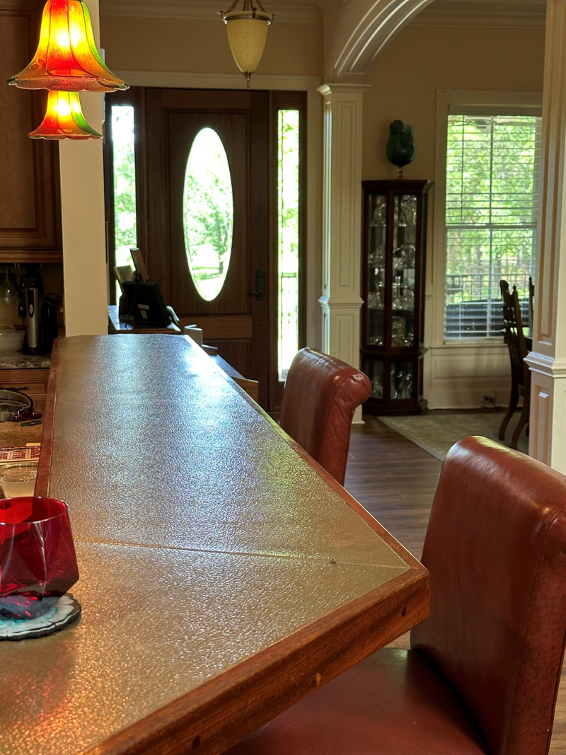 Pebbled Copper Counter Top