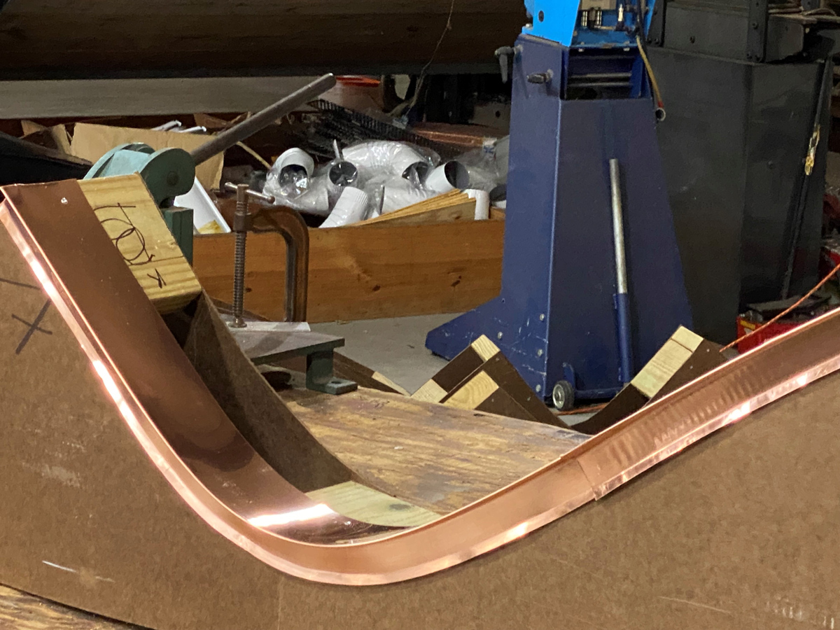 Wall Capping in Progress