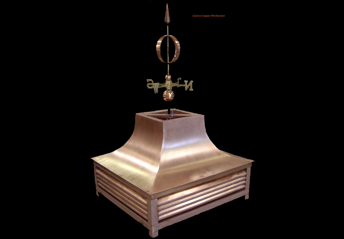 Custom Copper Cap Weather Vane